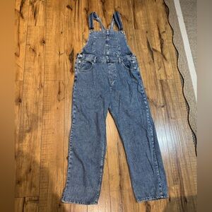 We the Free 100% cotton denim overalls